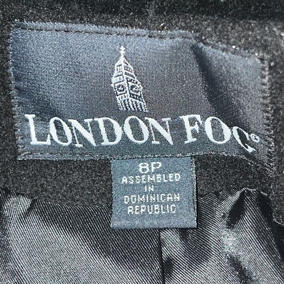 London Fog Full Length Hooded Wool Coat - Picture 10 of 13